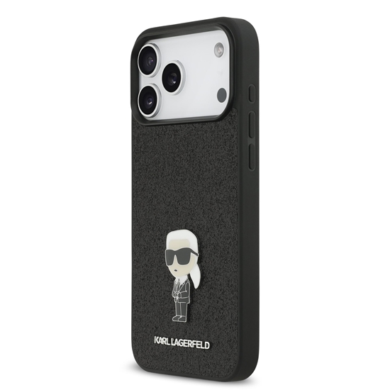 Picture of Karl Lagerfeld Fixed Glitter Metal Ikonik Case for Apple iPhone 17 Pro Max