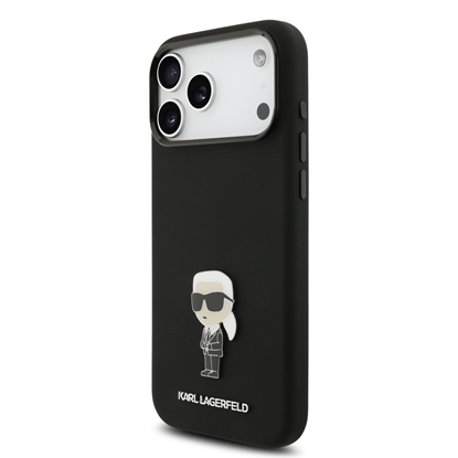 Изображение Karl Lagerfeld Liquid Silicone Metal Ikonik Case for Apple iPhone 17 Pro Max
