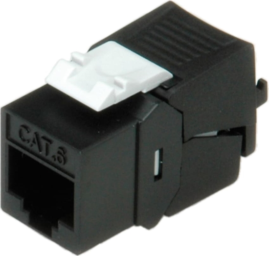 Picture of Keystone RJ45 modulis Cat.6, UTP, melns, Roline