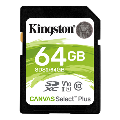 Picture of Kingston Technology Canvas Select Plus memory card 64 GB SDXC Class 10 UHS-I