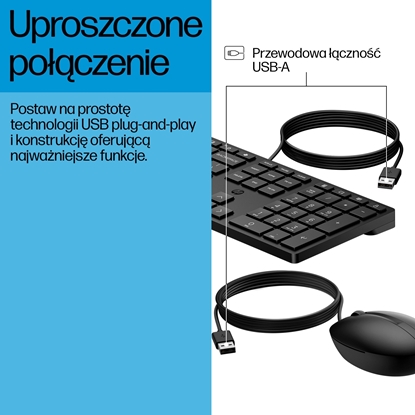 Attēls no Klawiatura + mysz HP 320MK CABLE KB + MOUSE