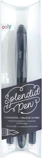 Picture of Kolorowe Baloniki Pióro wieczne Splendid czarne + 3 naboje