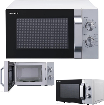 Attēls no Kuchenka mikrofalowa Sharp Sharp microwave R204WA 800W white