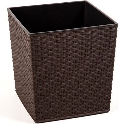 Attēls no Lamela Doniczka Juka z wkadem Rattan Mokka 30x30x31