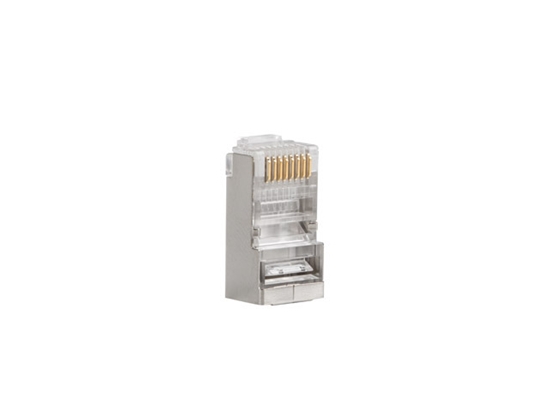 Изображение Lanberg | RJ45 CAT.6 FTP Plug 8P8C PASS Through Type, 100 pcs | PLS-6000EZ | Transparent