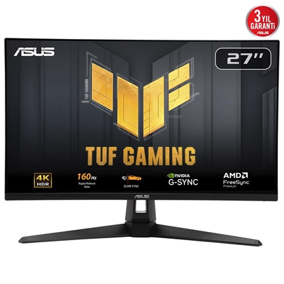 Изображение LCD Monitor|ASUS|90LM0AR0-B01371|27"|Gaming|Panel IPS|3840x2160|16:9|160Hz|Matte|1 ms|Speakers|Tilt|Colour Black|90LM0AR0-B01371