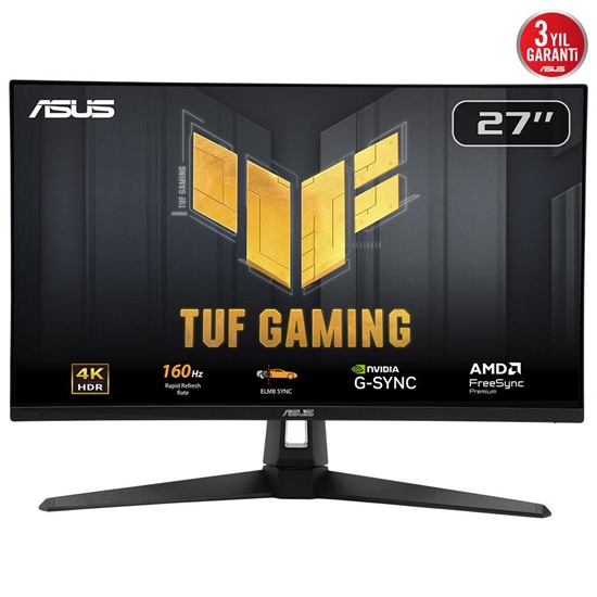 Изображение LCD Monitor|ASUS|90LM0AR0-B01371|27"|Gaming|Panel IPS|3840x2160|16:9|160Hz|Matte|1 ms|Speakers|Tilt|Colour Black|90LM0AR0-B01371