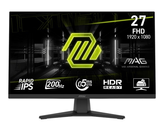 Изображение LCD Monitor|MSI|MAG 272F|27"|Gaming|Matte|Panel IPS|1920x1080|16:9|200Hz|0.5 ms|Colour Black|MAG272F