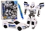 Picture of LeanToys Auto-Robot 2w1 Transformacja samochodu policyjnego biaego LEAN Toys
