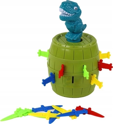 Picture of LeanToys Gra Zrcznociowa Dinozaur W Beczce Wyskakujcy Dinozaur