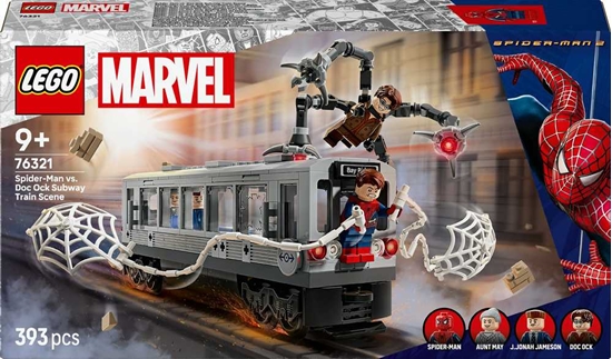 Изображение LEGO - Super Heroes - Spider-Man vs. Doc Ock: Subway Train Scene (76321)