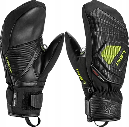 Attēls no Leki LEKI RKAWICE WCR C-Tech 3D Jr. Mitt black-lemon 7.0