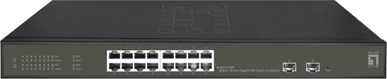 Picture of LevelOne GES-2118P Hilbert 18-Port Gigabit PoE Smart Switch