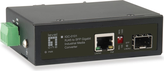 Picture of LevelOne IGC-0101 Industrial Gigabit RJ45 SFP Media Converter