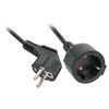 Picture of Lindy 30244 power extension 3 m 2 AC outlet(s) Indoor Black