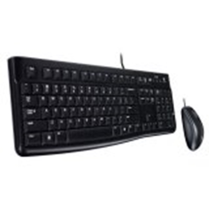 Picture of Logitech USB Keyboard+Mouse MK120 black