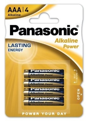 Picture of LR03/AAA baterijas Panasonic Power Alkaline MN2400/E92 iepakojumā 4 gb.