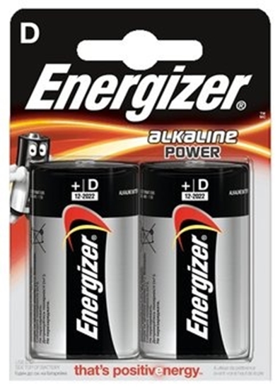 Picture of LR20/D baterijas 1.5V Energizer Power Alkaline MN1300/E95 iepakojumā 2 gb.