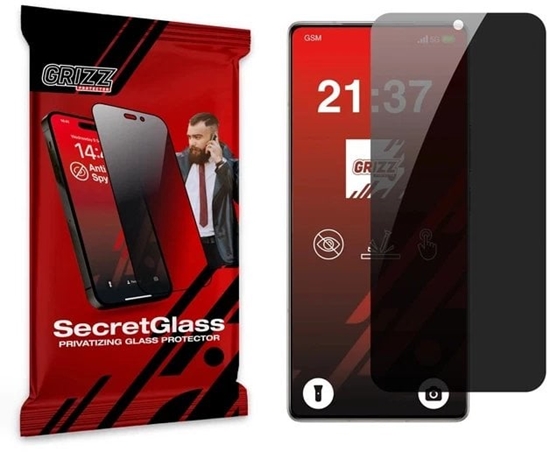 Изображение Matowe szko prywatyzujce GrizzGlass SecretGlass do Infinix Note 50 Pro 4G