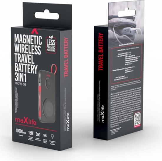 Изображение MaxLife  MXPB-08 Zewntrzna bateria do adowania 10000 mAh