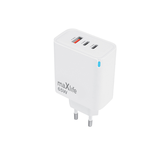 Picture of Maxlife MXTC-09-65ACC GaN PD QC charger 2x USB-C 1