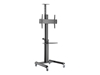 Picture of Monitora stiprinājums Gembird Aluminum TV Floor Stand  with Caster Wheels Black