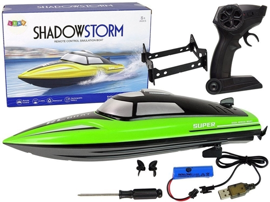 Изображение Motorówka R/C 2,4G Zielona Podstawka EDUKAMP