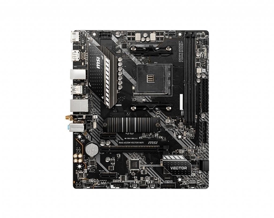 Picture of MSI MAG A520M VECTOR WIFI Processor family AMD Processor socket AM4 DDR4 Memory slots 2 Chipset AMD A Micro ATX