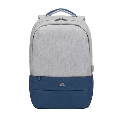 Attēls no NB BACKPACK ANTI-THEFT 17.3"/7567 GREY/DARK BLUE RIVACASE
