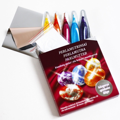 Изображение Olu krāsas ar sudraba spīdumu Lieldienu