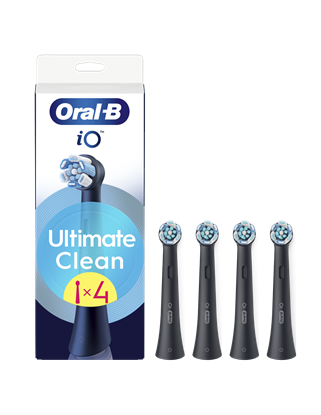 Attēls no Oral-B Replaceable toothbrush heads | iO UltimateClean | Heads | For adults | Number of brush heads included 4 | Black