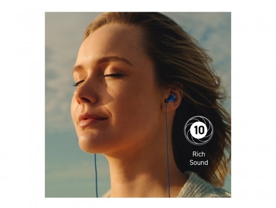 Picture of Panasonic Earphones | RP-TCM225DEA | Wired | In-Ear | Microphone | Blue