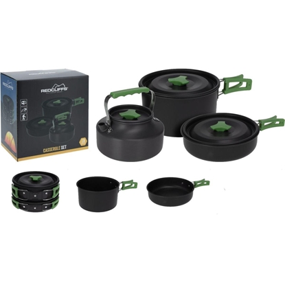 Attēls no Pannas un katla komplekts MENAGE 3IN1 POT FRY TOURIST KETTLE REDCLIFFS