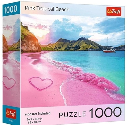 Attēls no Puzzle 1000 USA Collection: Pink Beach TREFL