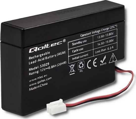 Picture of Qoltec Akumulator 12V/0.8Ah (53029)