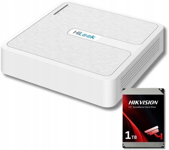 Изображение Rejestrator HiLook Rejestrator IP NVR-104H-D/4P 1TB 4-kanaowy z dyskiem 1TB 4x PoE