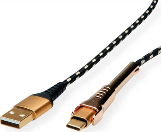 Изображение Roline GOLD USB 2.0 Cable, C - A, M/M, with Smartphone support function, 1 m