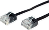 Изображение Roline Traveller UTP Patch Cord, Cat.6A (Class EA), extra-flat, black, 1 m