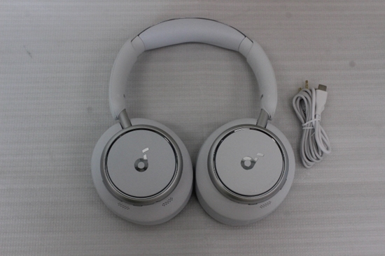 Picture of SALE OUT. Anker Soundcore Space Q45 Over-ear Headphones, White | Anker Soundcore | Headphones | Space Q45 | Bluetooth | Over-ear | Microphone | USED, DIRTY | Wireless | White