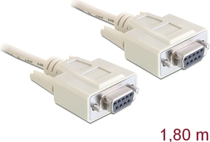 Attēls no Seriālais Null modem kabelis 9pin F  > 9 pin F, 1.8m, Delock