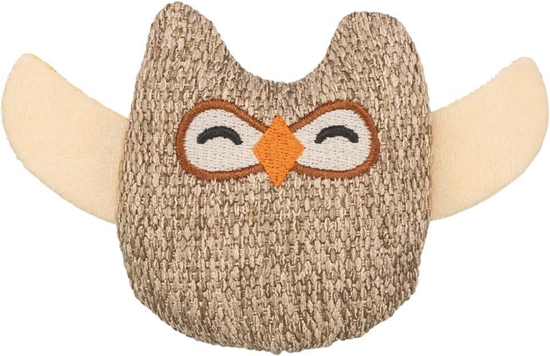 Picture of Sówka, zabawka, dla kota, plusz, 8 cm, z kocimitk