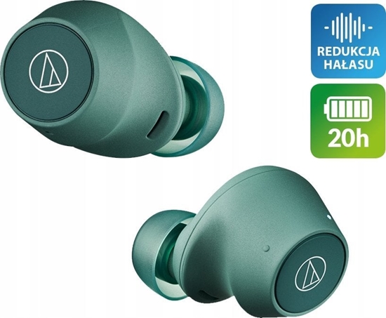 Изображение Suchawki Audio-Technica Audio-Technica ATH-CKS30TW+, headphones (green, Bluetooth, USB-C, IPX55)