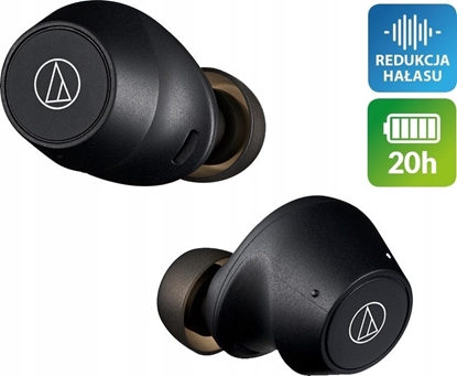 Изображение Suchawki Audio-Technica AUDIO-TECHNICA WIRELESS EARBUDS ATH-CKS30TW+BK BLACK