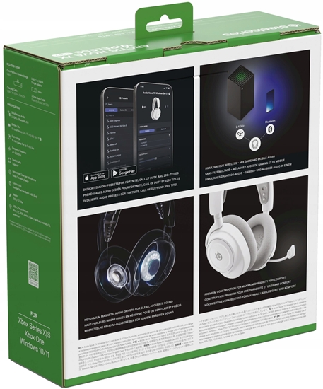 Picture of Suchawki SteelSeries Arctis Nova 7X Wireless Gen 2 Zestaw suchawkowy Bezprzewodowy Opaska na gow Gaming Bluetooth Biay