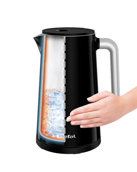 Picture of TEFAL Kettle | KO8518 | Electric | 1800 W | 1.7 L | Plastic | 360° rotational base | Black