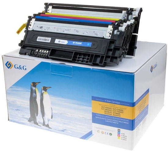 Picture of Toner G&G Toner Zestaw 4 sztuk do Samsung CLT-P404C/ HP SU365A BK/C/M/Y