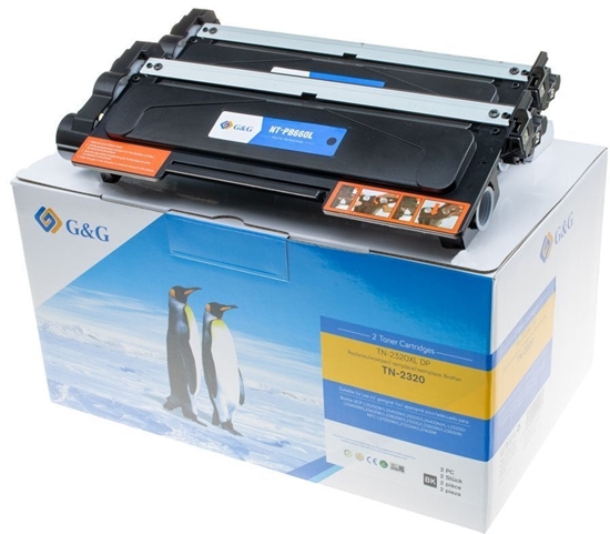 Изображение Toner G&G XL-Toner zestaw 2 sztuk kompatybilny z Brother TN-2320