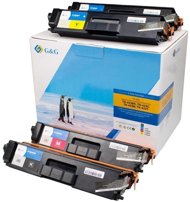 Attēls no Toner G&G XL-Toner Zestaw 4 tonerów do Brother TN-423 BK/C/M/Y