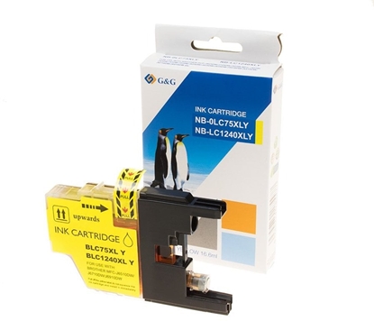 Attēls no Tusz G&G kompatybilny ink / tusz z LC-1240Y, NP-B-0LC75Y/1240Y, yellow, 600s