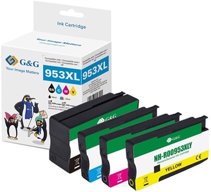 Attēls no Tusz G&G Tusz do drukarki zestaw 4 szt. HP 953XL/ 3HZ52A BK/C/M/Y